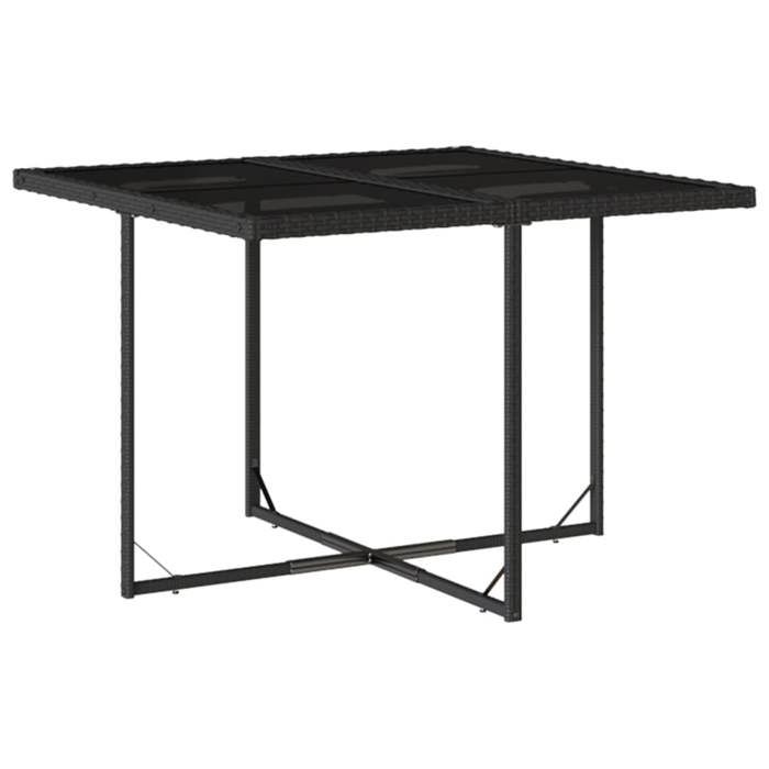 VidaXL Ensemble à Manger de Jardin avec Coussins 9 pcs, Table et Chaises à Dossier Rabattable, Meubles d'Extérieur Patio 3211014