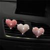 Car Air Conditioning Outlet Perfume Decoration Rhinestone Heart Parfume Diffuser