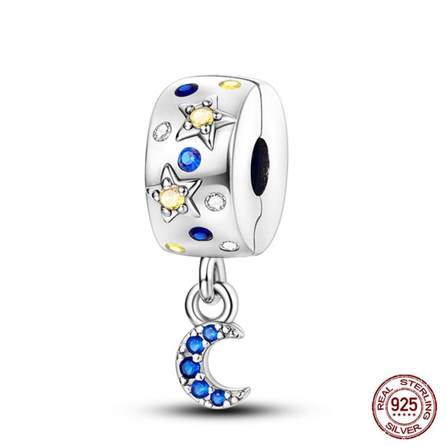 Prawdziwe 925 Sterling Silver kolorowy motyl sowa wróżka wisiorki koraliki Fit Fasion 925 oryginalne bransoletki naszyjniki Fine DIY biżuteria