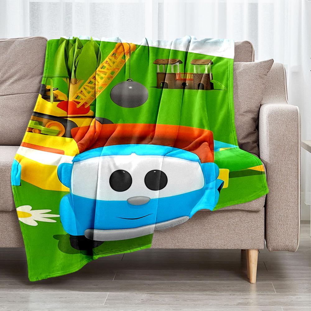 Cute Cars Theme Printed Blanket - Perfect for Couch, Bed, Travel & Outdoor Use | Machine Washable, Cozy & Durable.