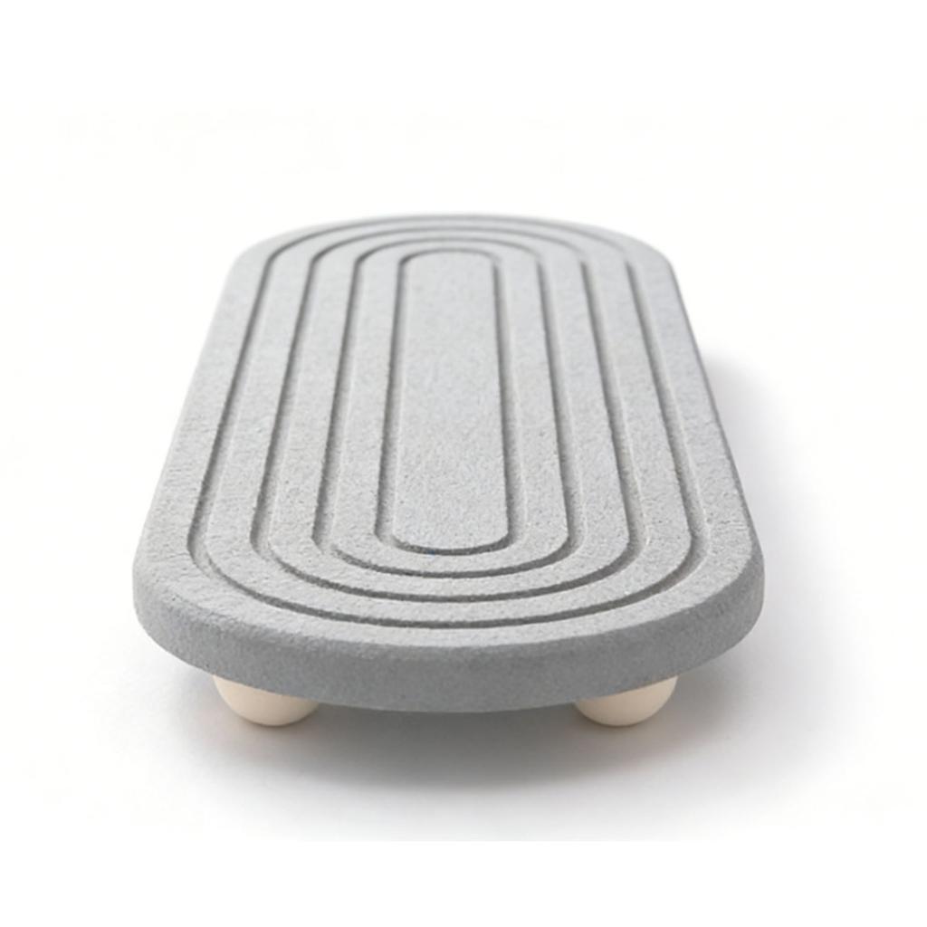 Water Absorbing Stone Tray Minimalist Versatile Quick Drying Diatomite Tray for Kitchen Sink Bathroom Counter 30x10cm