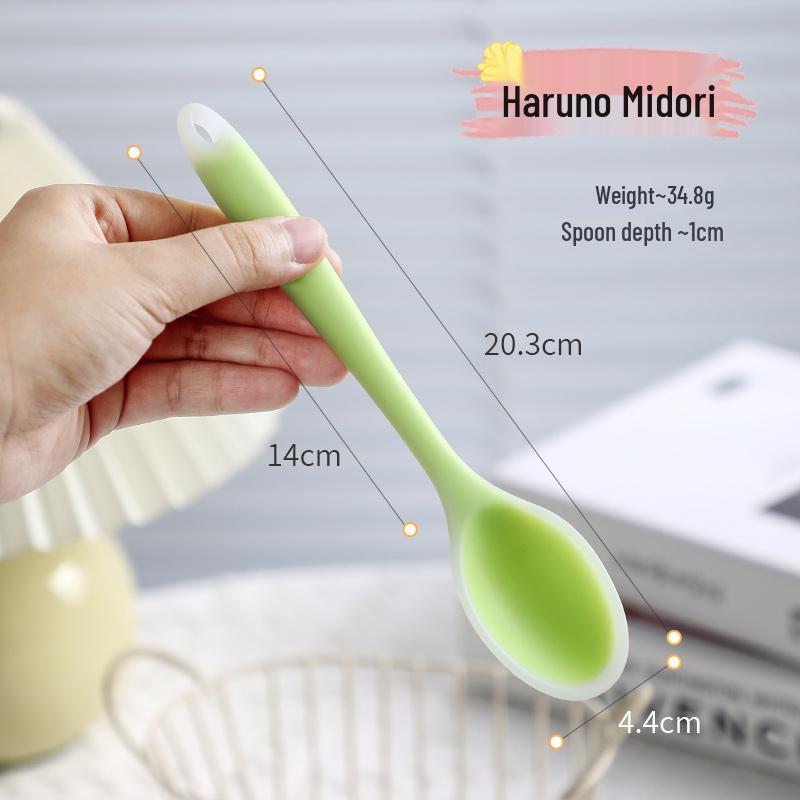 Food-Grade Silicone Spoon for Soup, Jam, and Stirring - Kid-Friendly
