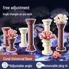 Base de Coral em Forma de T Dupla Cabeça Impressa em 3D Ajustável para Aquários de Água Salgada