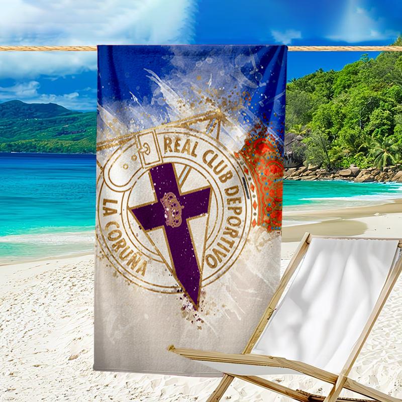 Deportivo Football Beach Towel - Soft, Absorbent Microfiber, Lightweight, Ideal for The Beach, Parties, Travel, Camping Fan Gifts