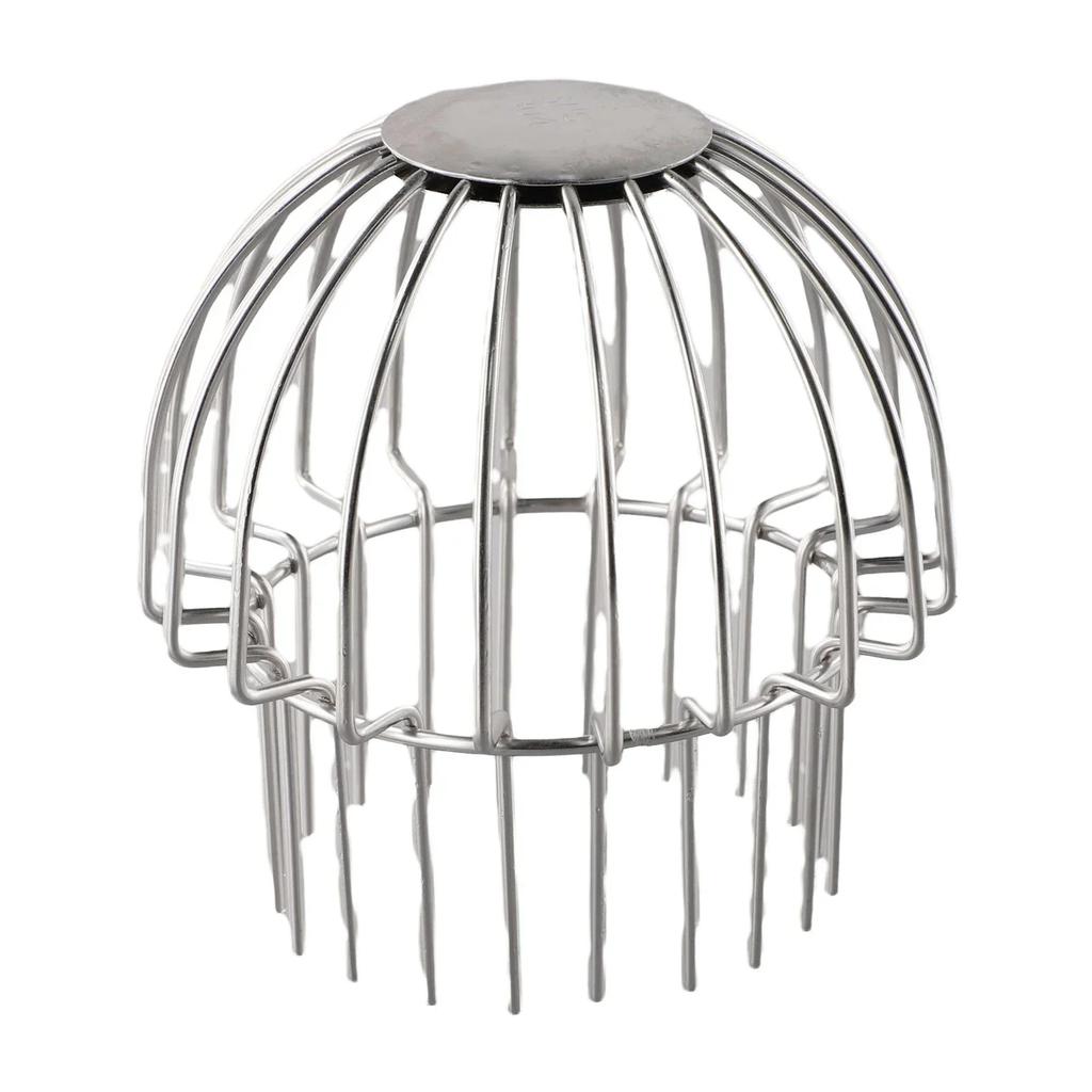 1pcs Stainless Steel Gutter Leaf Guard Cover Mud Trap Guards Drain Pipe Filter Quick Drainage Clog Prevent Hardware