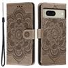 For Google Pixel 8 Case PU Leather Mandala Imprinted Design Wallet Phone Cover