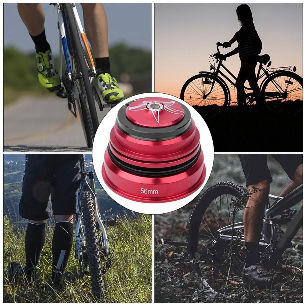 Aluminium Alloy Front Fork Stem Headset 44mm-56mm Easy Installation Bicycle Headset Headset Replacement Bicycle Accessory