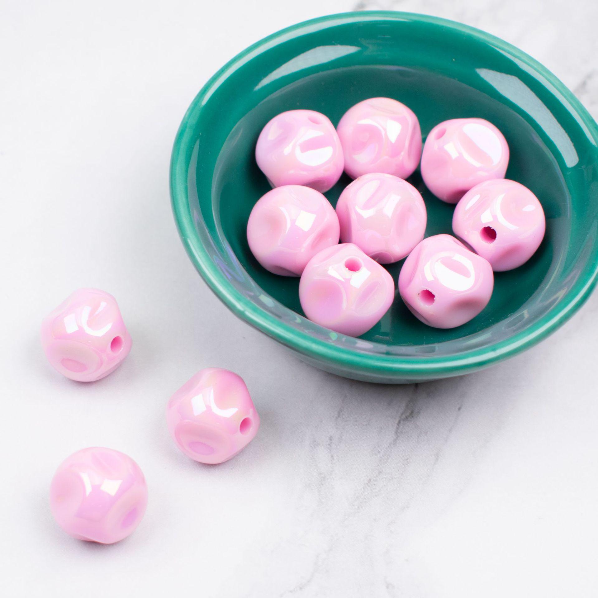 

16mm AB Mabe UV-Plated Solid Color Acrylic Beads for DIY Jewelry & Phone Chains 16mm AB Mabe