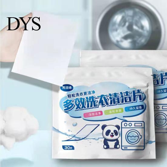Bathroom 30Pcs Washing Sheet Fragrant Multifunctional Cream High Efficiency Fresh Scent Laundry for