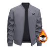 2025 Men's Spring/Autumn Baseball Jacket - Thick, Warm, Plus Size Outerwear