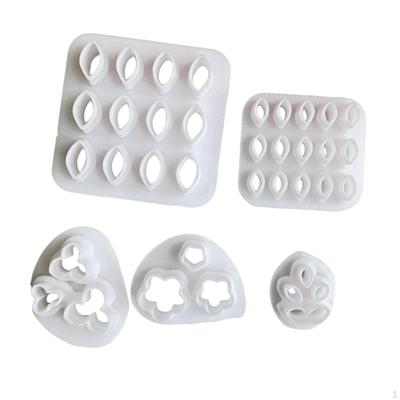 5 Pieces Flower and Leaf Shape Clay ,Practical,Stylish Pottery Tool,Clay Molding Tools for Jewelry