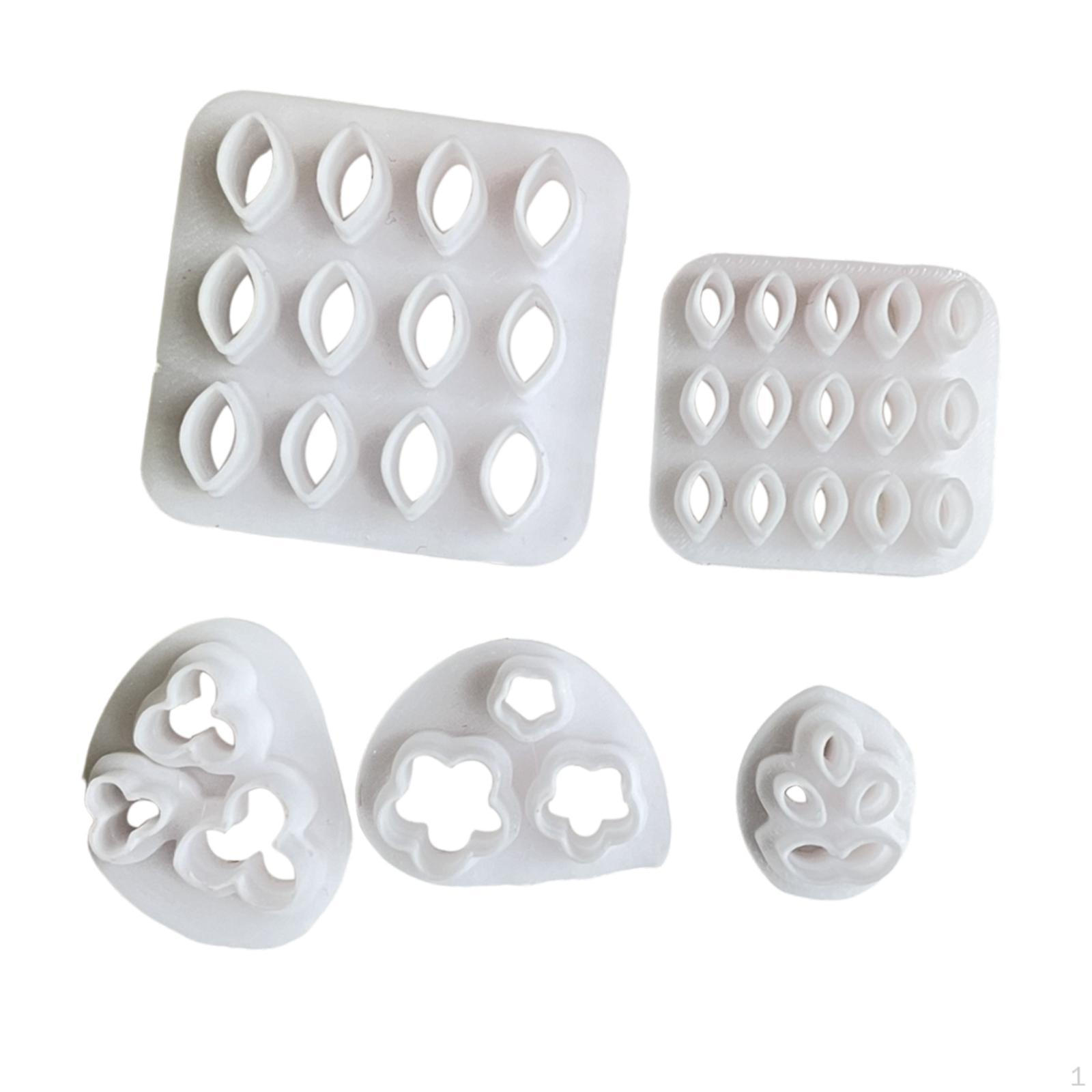 

5 штук Глина в форме цветка и листа, Практичный, Стильный керамический инструмент, Инструменты для лепки из глины для ювелирных изделий