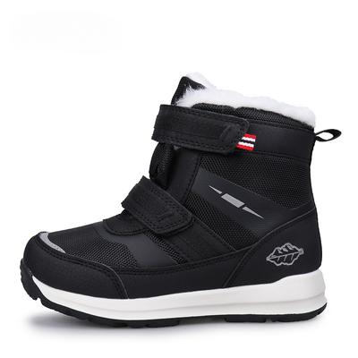 Grandes chaussures en coton pour enfants, nouvelles chaussures d'hiver pour filles, bottes en laine rembourrées, bottes de neige chaudes, baskets pour garçons