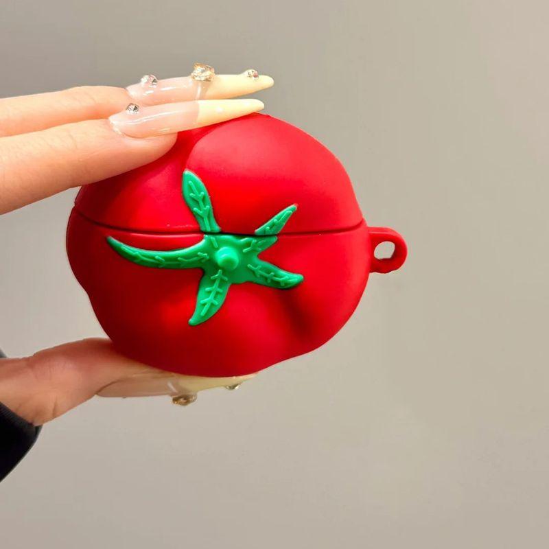 

для чехла для наушников Oppoencoair4pro Защитный чехол Oppofree4 AIR2 Нишевый силиконовый R3pro Ударопрочный мягкий чехол X3 Милый зажим для мужчин и женщин OPPO Enco Clip A Red Tomato [single shell]]