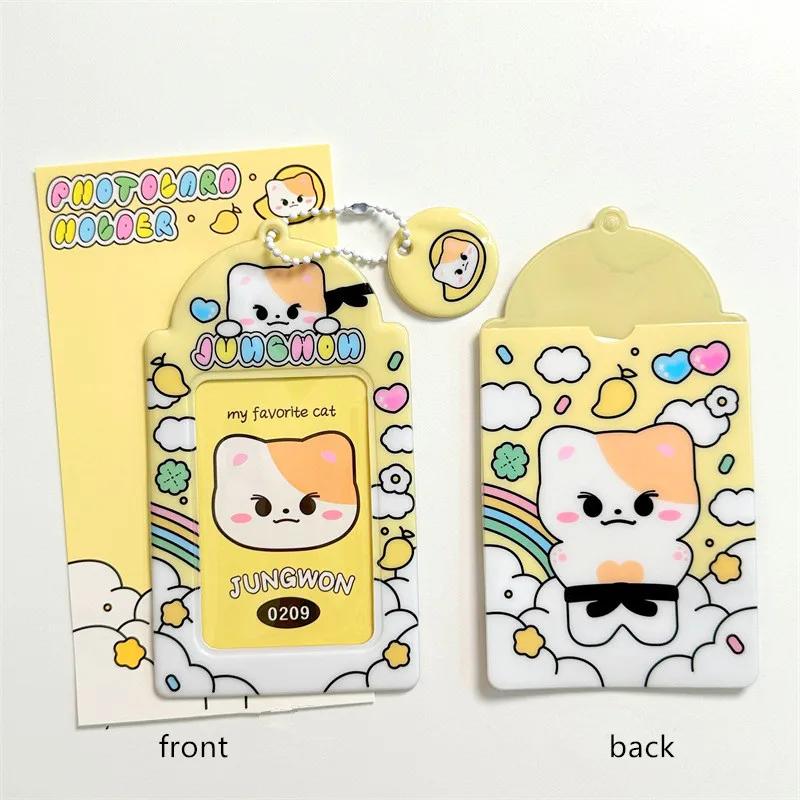 Kawaii Ins  Cute 3 Inch Kpop Pocard Holder Po Card Holder Bag Pendant School Stationery