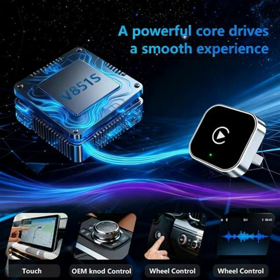 New 2-in-1 Wireless Android Auto & CarPlay Adapter Box