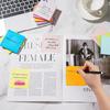1set/6PCS Self-Stick Pads Bright Colors Sticky Note Sticky Notes Recyclable Easy To Post for Home Office Notebook