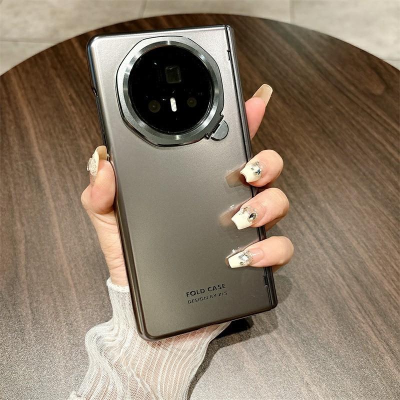 

Для Honor Magic V3 5G Чехол Рамка для объектива Подставка Жесткий ПК Чехол для телефона Titanium Grey