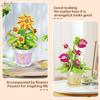 Non-Toxic Moc Eternal Flower With Pot Micro Building Block Diy Sunflower Rose Bouquet Mini Model Brick Toy Home Desk Decoration