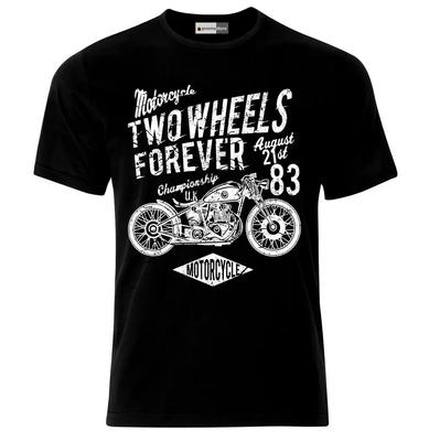 Vintage Motorrad Hot Rod Chopper Motocross Motorradfahrer T-Shirt 100% Baumwolle Rundhals Kurzarm Lässig Herren T-Shirt Größe S-3XL