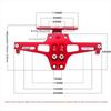 Universal Motorcycle License Number Plate CNC Rear Mount License Plate Bracket Adjustable Aluminium Alloy LED Light Holder