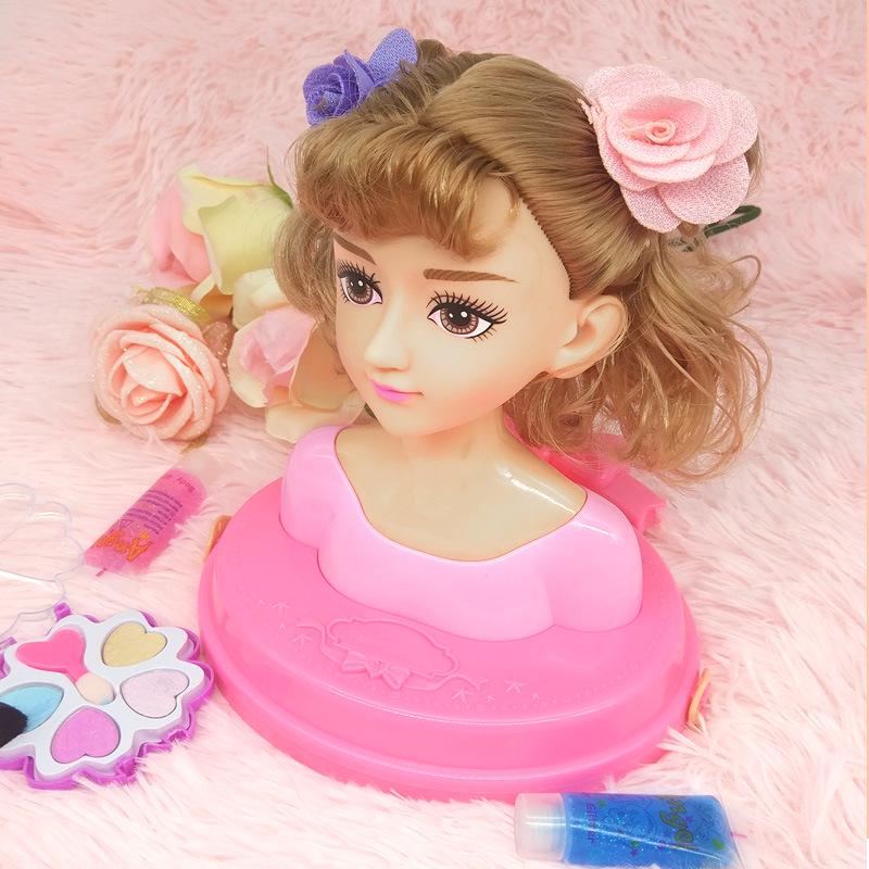 Hair Styling Barbie Doll Set: Half-body Princess Makeup Toy for Girls