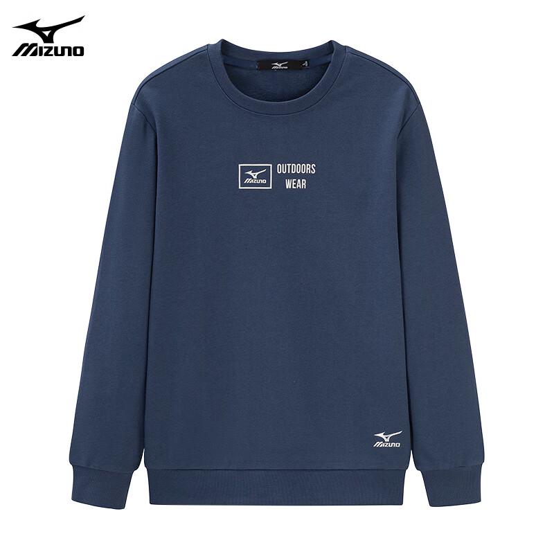 Mizuno Men s Casual Round Neck Pullover Sweatshirt