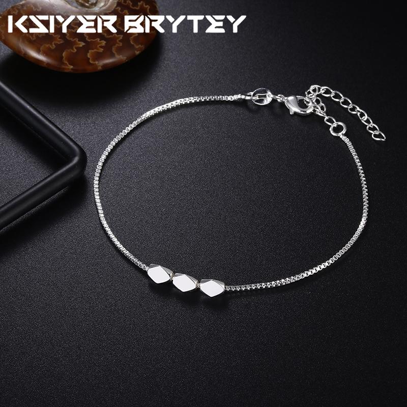 

Серебро 925 пробы Геометрия Шестигранная коробка Цепочка Браслеты для женщин Мода Вечеринка Свадебные аксессуары Ювелирные изделия Рождественские подарки