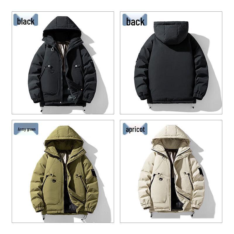 ROMON Men's Graphene Padded Hooded Winter Jacket