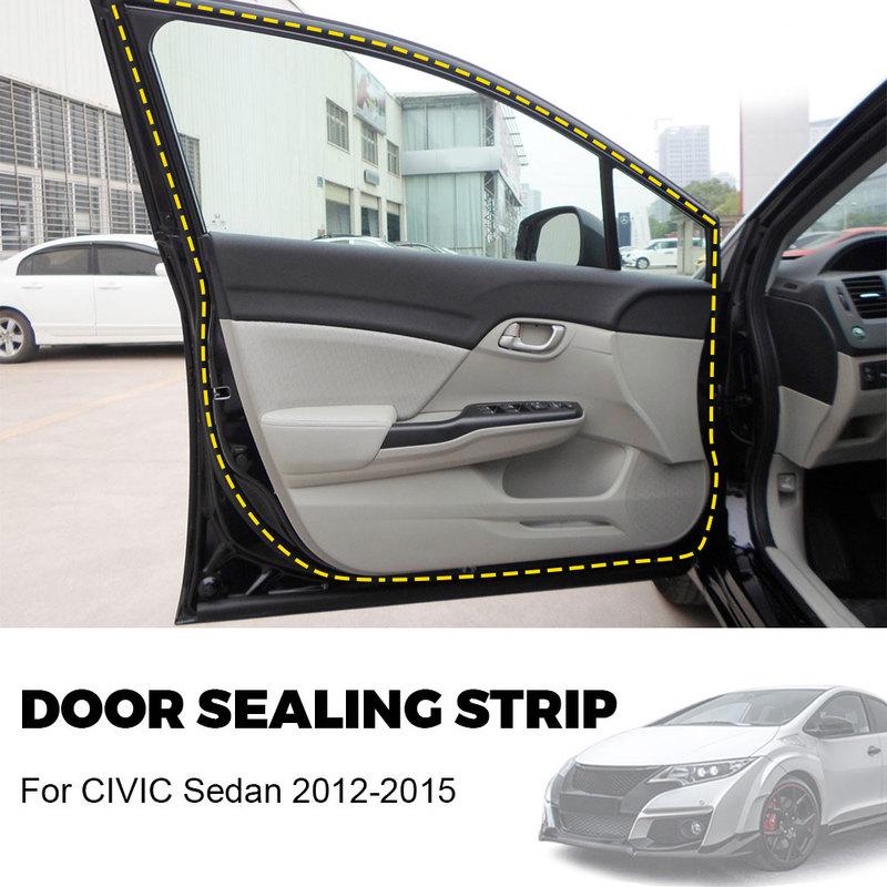 Car Door Weatherstrip Moulding Seal Strip Front Rear Left Right For Honda Civic 2012 2013 2014 2015 72350-SNE-A01