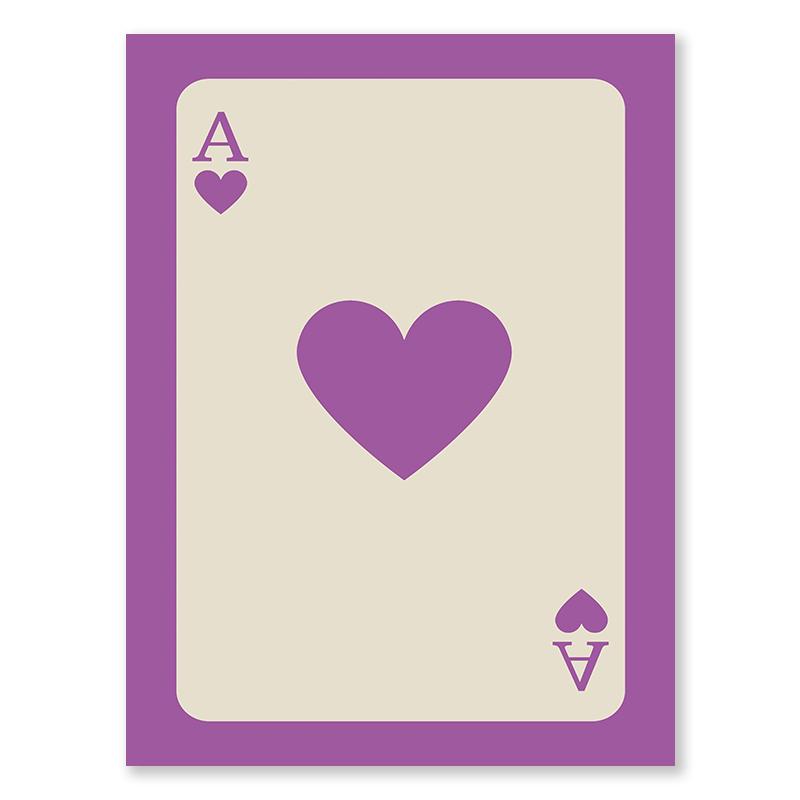 Multi Colour Fashion Retro Wall Art Ace of Spades Love Canvas Painting Pink Orange Yellow Black Green Blue Purple Bedroom Poster