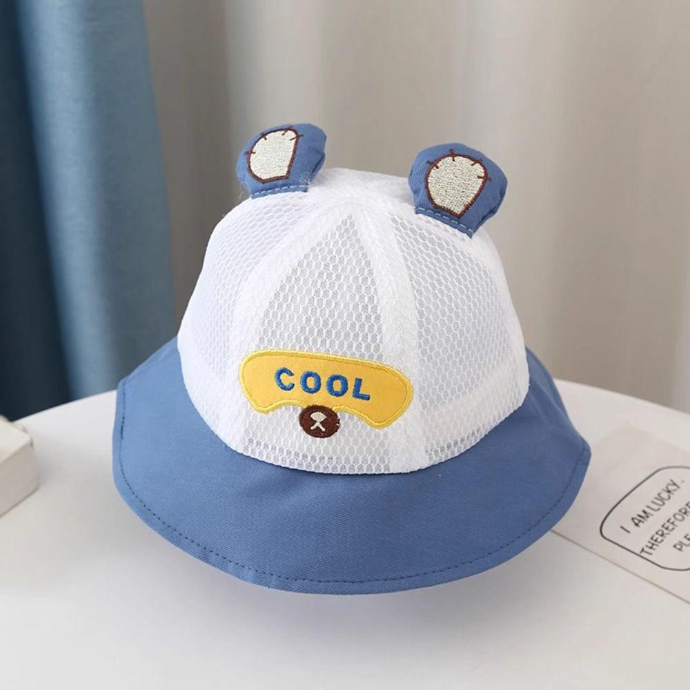 Breathable Kids Bucket Hat Summer Infant Fisherman Hat Outdoor Panama Hat  for Toddler