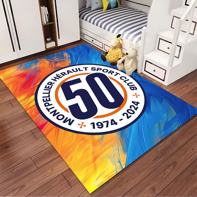 Montpellier Sport Club 50th Anniversary suitable as a non-slip mat for the living room or bedroom sofa