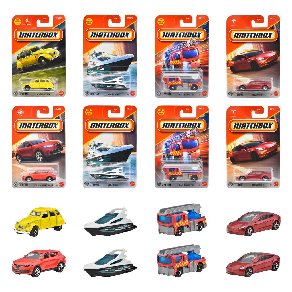 Matchbox Basic Cars E Assortment Vehicle Toy Mini Box Ages Cars, 24-Car Set, Set, 3+, Multicolor, 98CE-30782