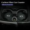 Kohlefaser Auto Getränkeuntersetzer Matte Innenraum Wasserbecher Pad Kissen für MINI Cooper One JCW Coupe R56 R53 R52 R50 R55 R57 R58 R59 R60 F55 F56
