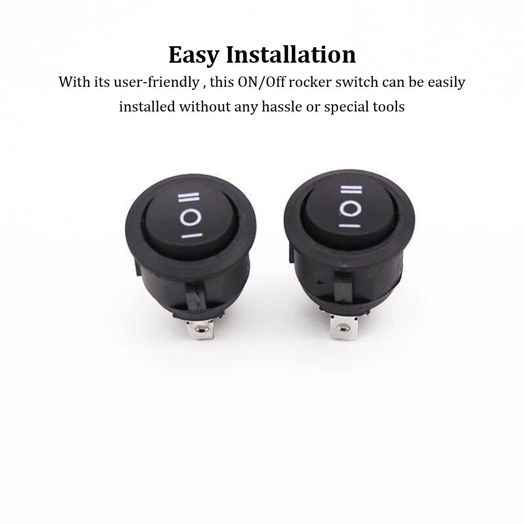 6pcs/set Rocker Switch Safety Protection For Boat Applications Boat Rocker Switch Snap-in Latching