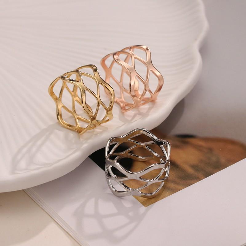 New Silk Scarf Buckle Simple Line Alloy Versatile Hijab Ring Headband Fixing