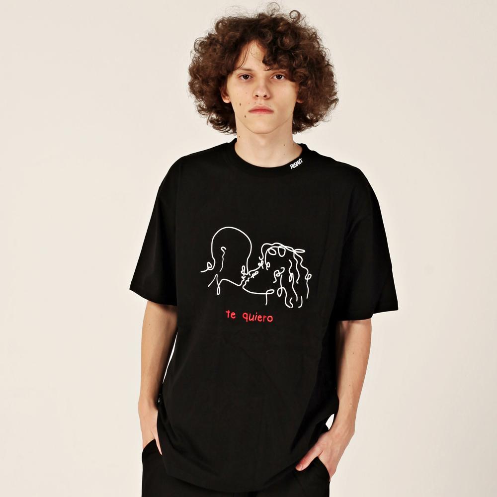 Respect Kiss Tee (Black) L
