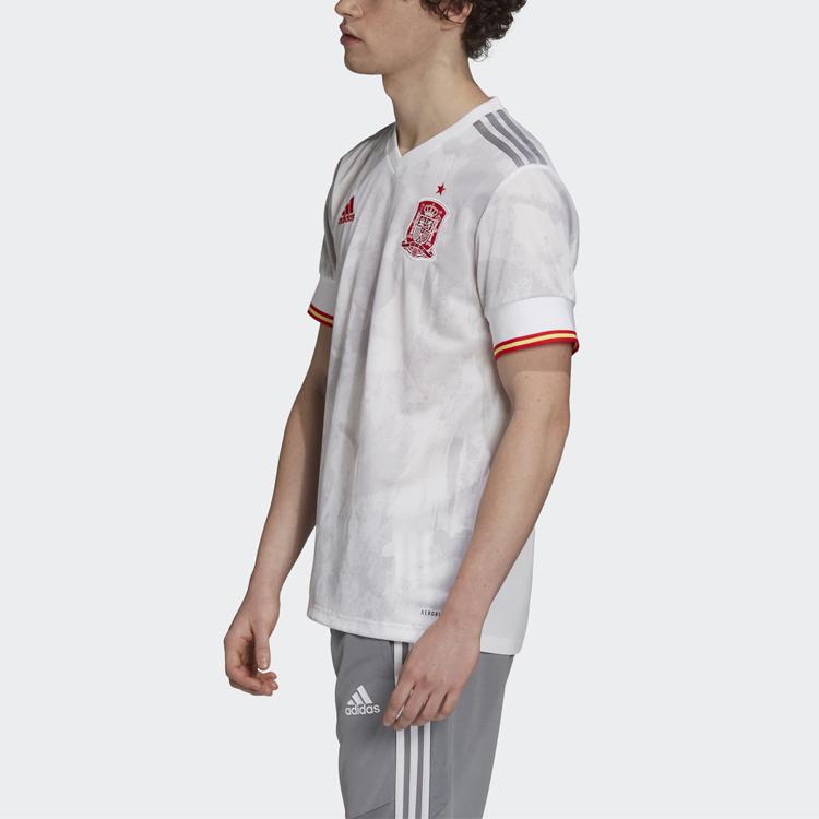 Adidas Spain National Team Away Fan Edition Jersey Men Tops White Gray EH6514