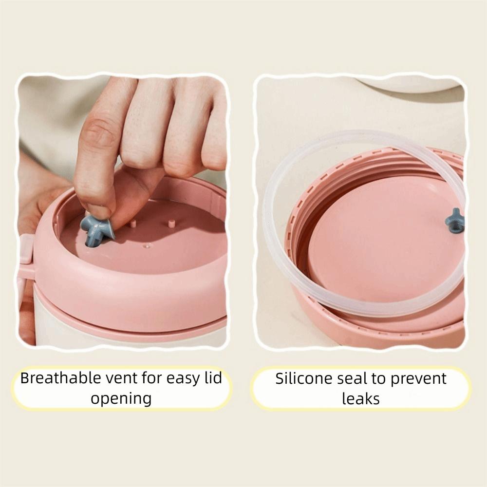 With Spoon Sealed Lunch Box 530ml Vacuum Soup Cup Thermal Breakfast Cup  Outdoor Activities