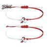 Breast Cancer Awareness Jewelry 2 Pcs Bracelets Adjustable Braided String Pink Ribbon Accessory Bracelets with Charm Inspirational Gifts for