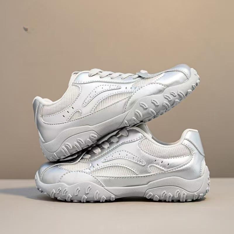 

Дофаминовые летние женские туфли новые дышащие полые сетчатые женские универсальные туфли на платформе спортивная повседневная обувь для бега 40 серебряный