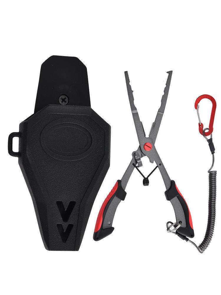 Pinze da Pesca Multifunzione: Rivestito in Teflon, Resistente alla Corrosione, Rimuovi Amo, Taglia Filo, Controllo Pesce, Pinze per Esche.