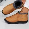 Winter Wasserdichte Stiefel für Damen 2024 Neu Plüsch Schneestiefel Damen Stiefeletten Warm Schwarz Paar Baumwolle Paare Plateau Schuhe