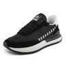 Kappa Retro Sports Casual Fabric Synthetic Leather Low Top Training Running Shoes Unisex sneakers Black White K0CY5MM92-990