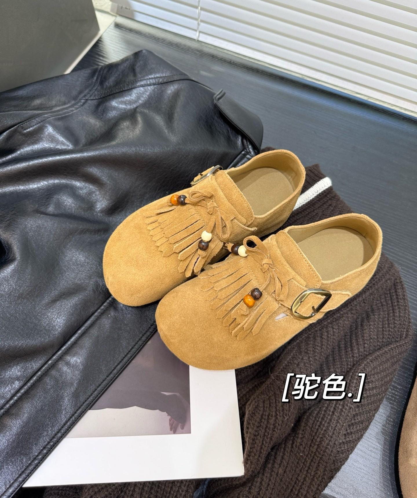 

Mi new autumn casual matte surface versatile temperament single shoe inner height increase round head retro women s shoes 35 верблюд