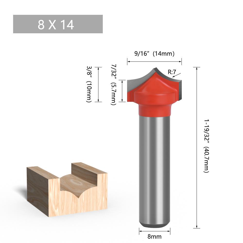 

8-Pattern Pointed Carving Knife for CNC Engraving and Door Panel Trimming
