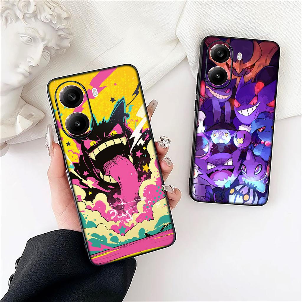 P-Pokemons GO P-Pikachus Gengar Cover for Motorola Moto G86 G14 G35 G34 G45 G55 G67 G75 G85 G24 G15 G54 G57 Power Phone Case