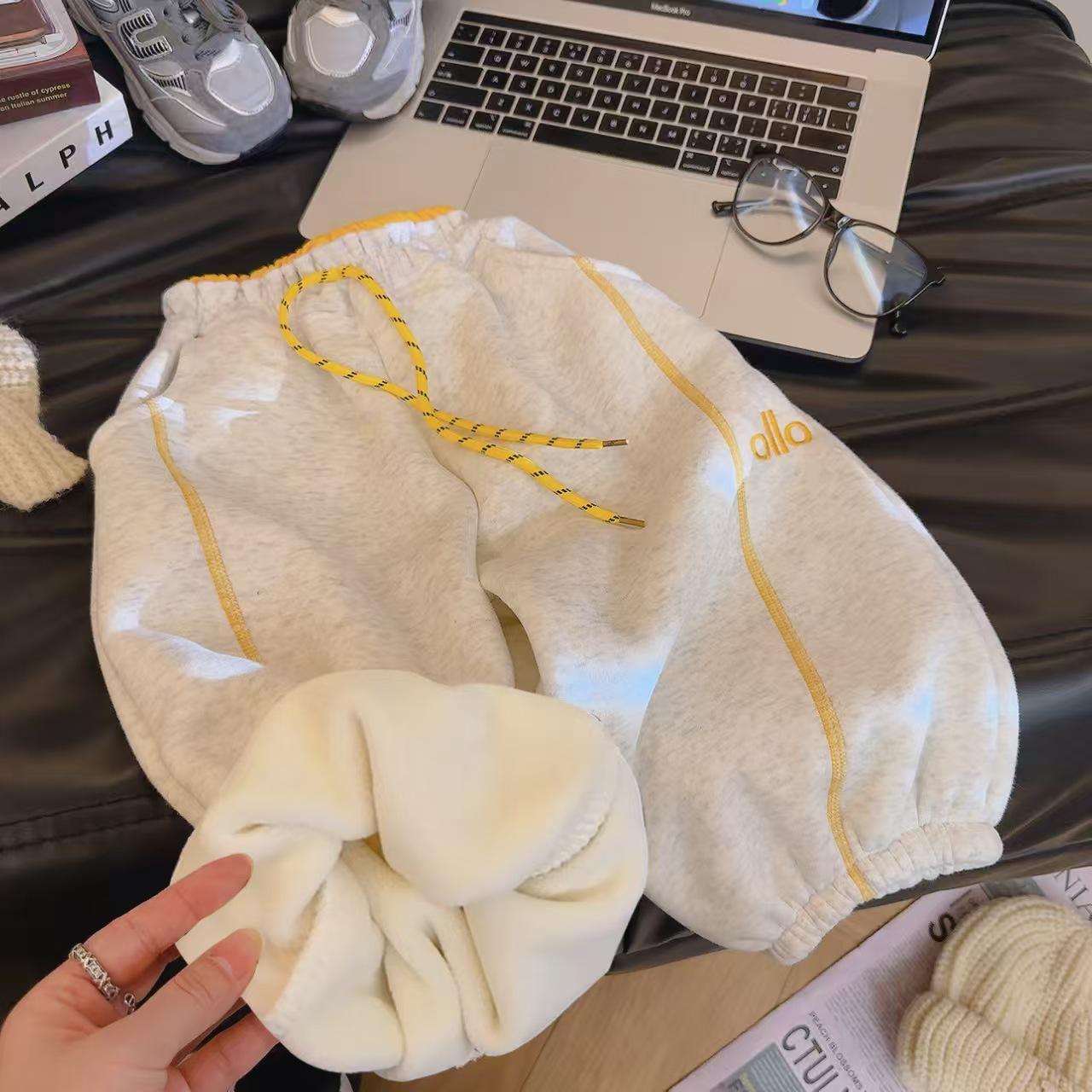 

Детские флисовые брюки Осень 2025: Супер Универсальные, Удлиняющие Ноги Повседневные Спортивные Штаны 73 cm for height 73 cm