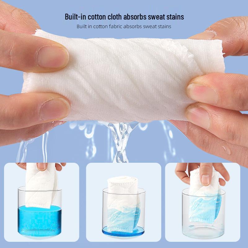 Padded Stick-On, Moisture-Wicking, Washable Bra Pads - Reusable Cotton Absorbent for Sports.